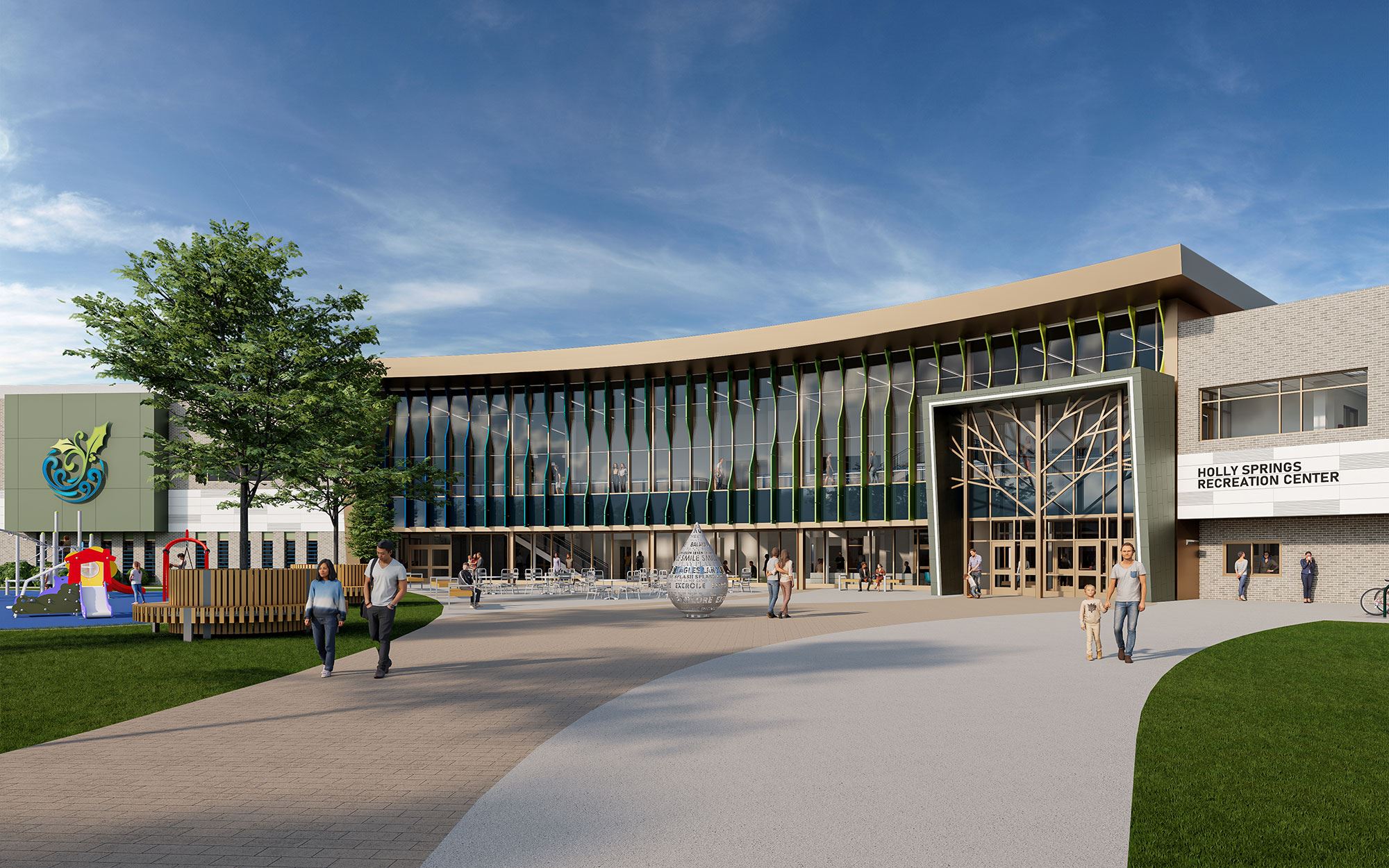 Eagles Landing Park Recreation Center Preliminary Rendering