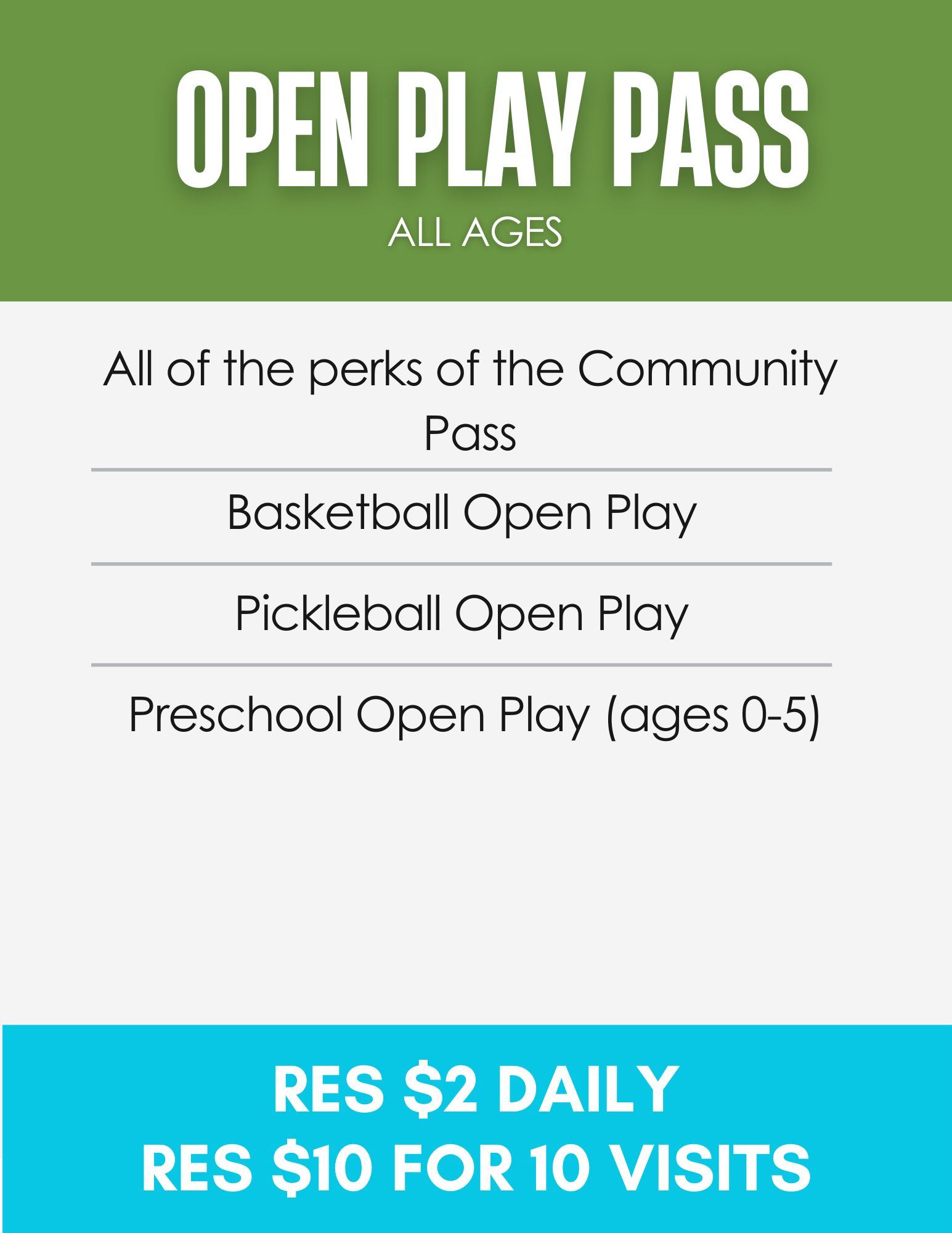 Open Play Pass