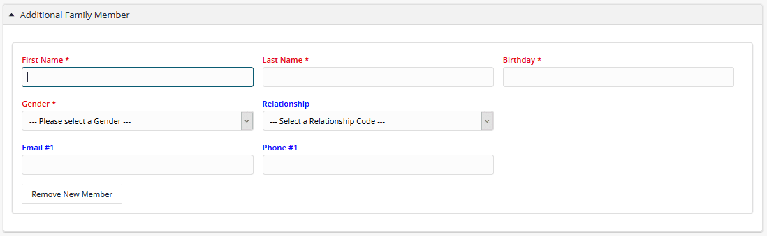 4. Additional Family Member