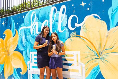 Residents Enjoying Ice Cream